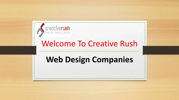 Web Design Companies - Creativerush