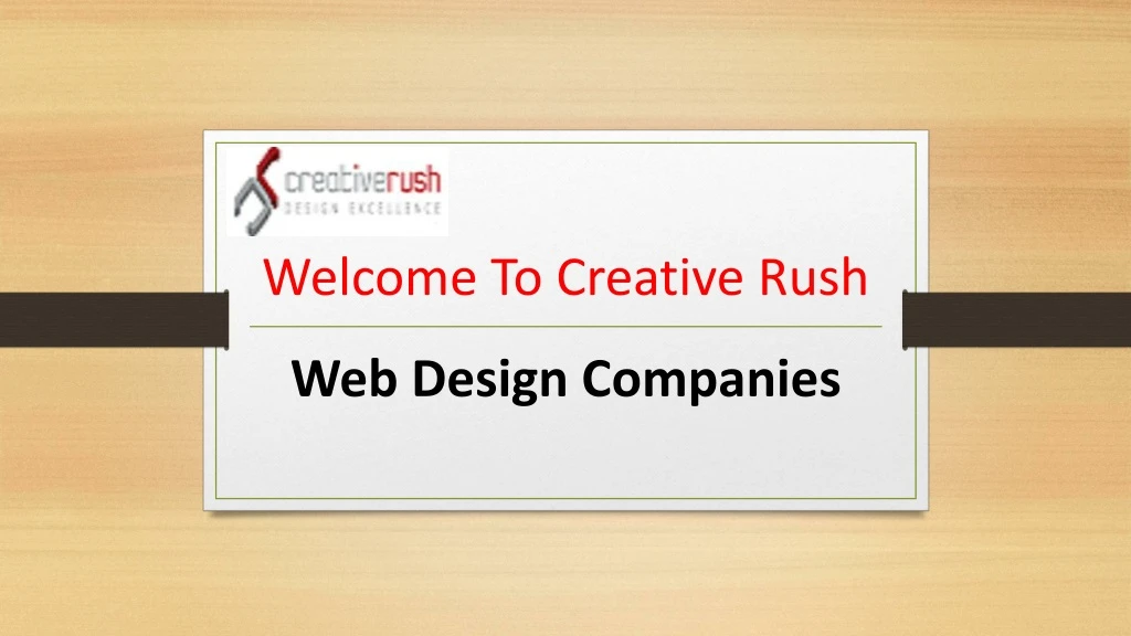 welcome to creative rush
