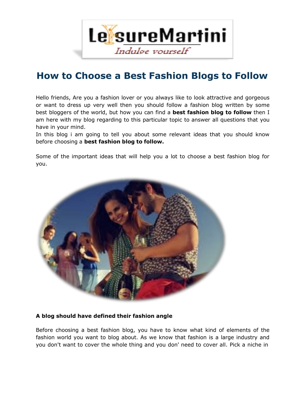 how to choose a best fashion blogs to follow