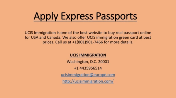 Apply Express Passports