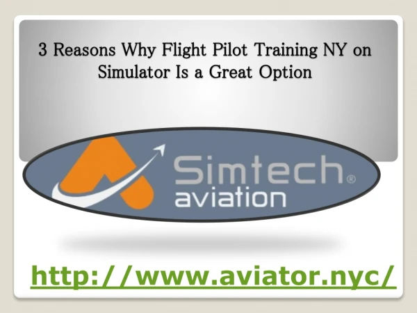 3 Reasons Why Flight Pilot Training NY on Simulator Is a Great Option