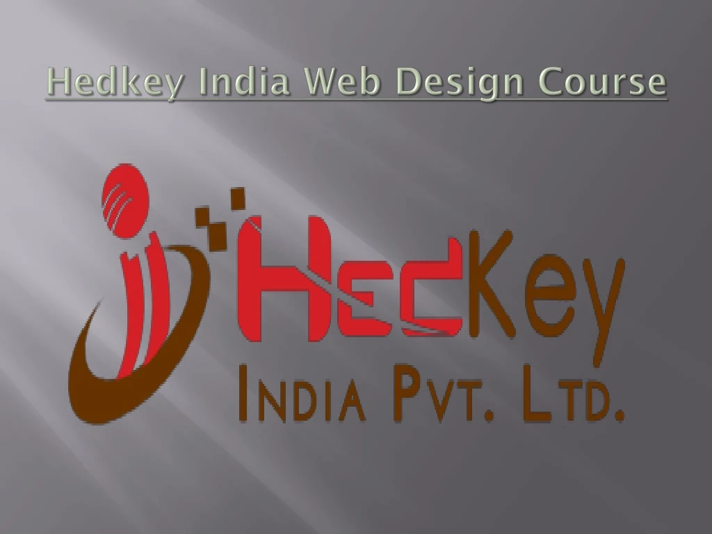 hedkey india web design course