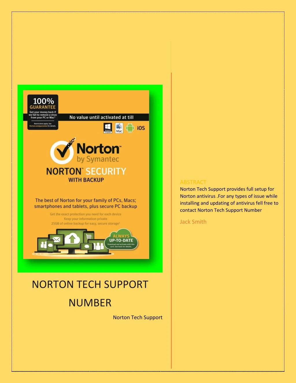 abstract norton tech support provides full setup