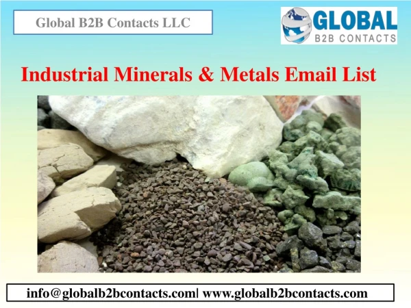 Industrial Minerals & Metals Email List