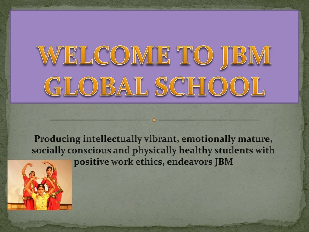 welcome to jbm global school
