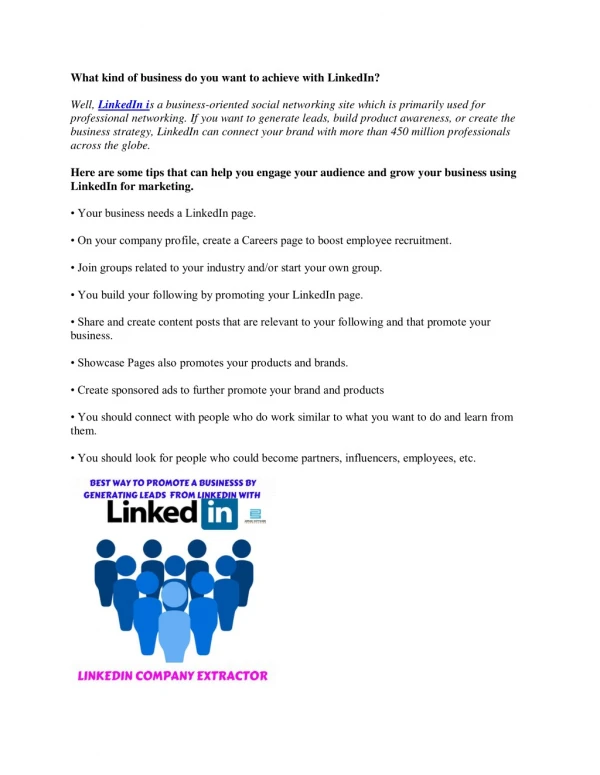 What is the best way to use LinkedIn to start a new business?