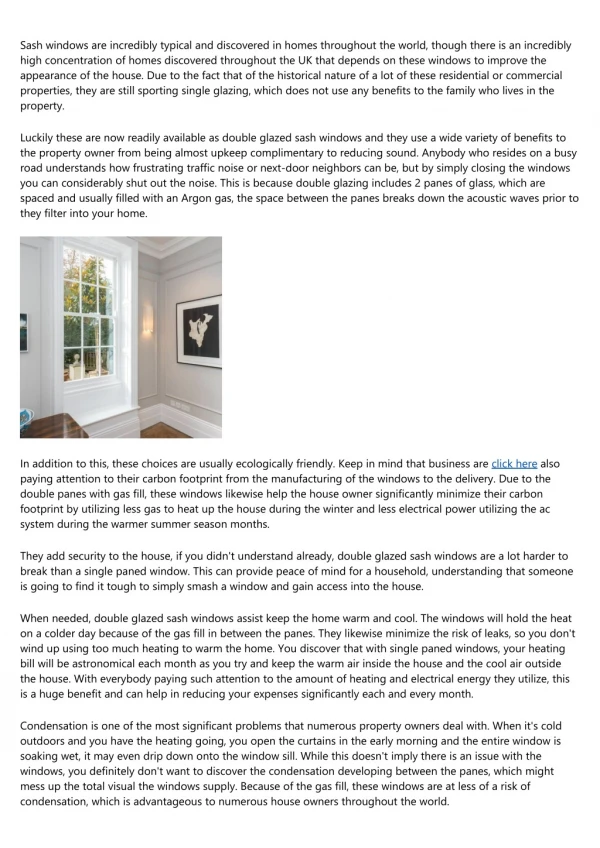 sash windows are incredibly typical