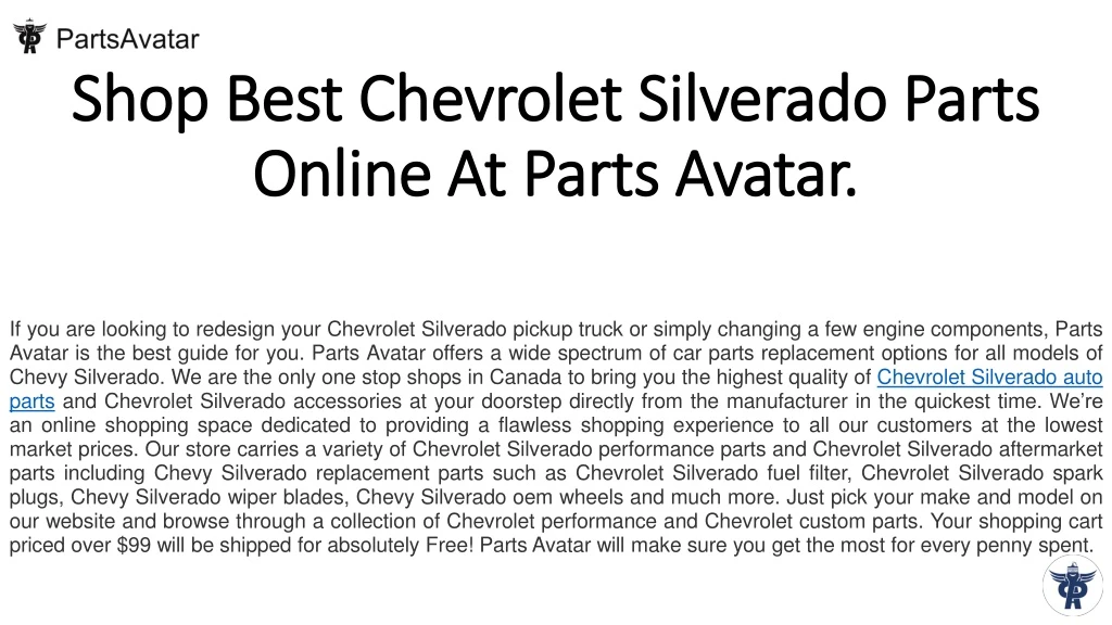 shop best chevrolet silverado parts online at parts avatar