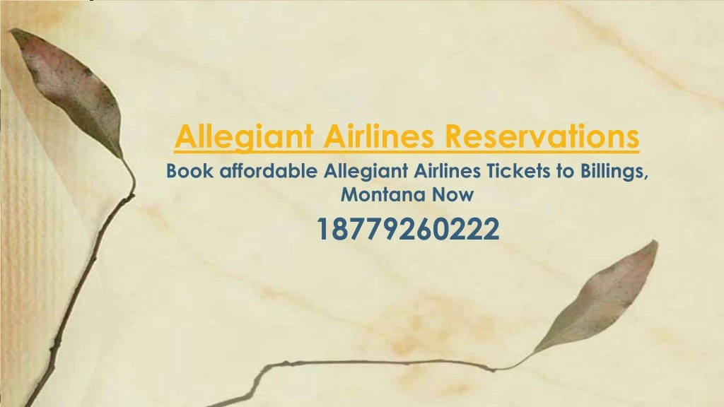 allegiant airlines reservations