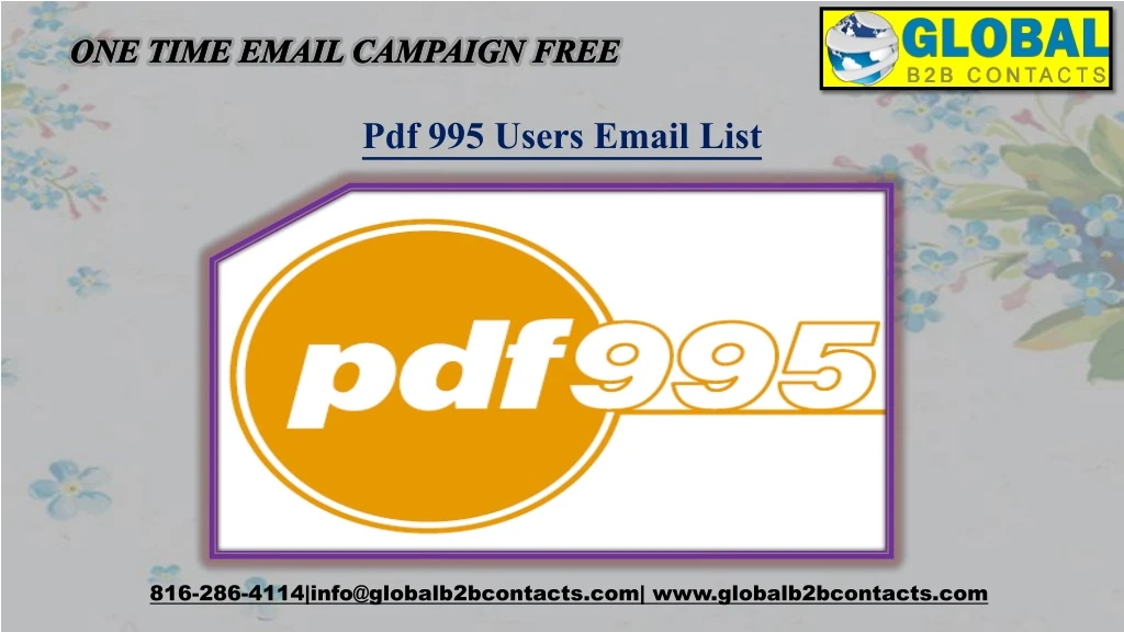 one time email campaign free
