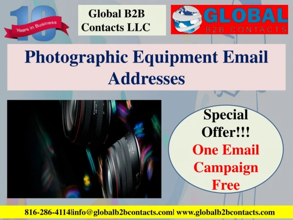 Photographic Equipment Email Addresses