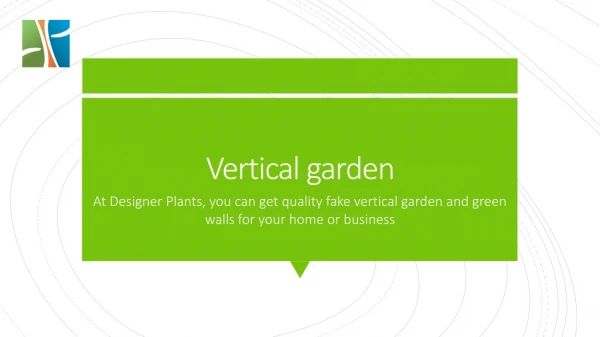 Artificial Vertical Gardens
