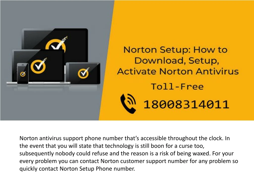 norton antivirus support phone number that