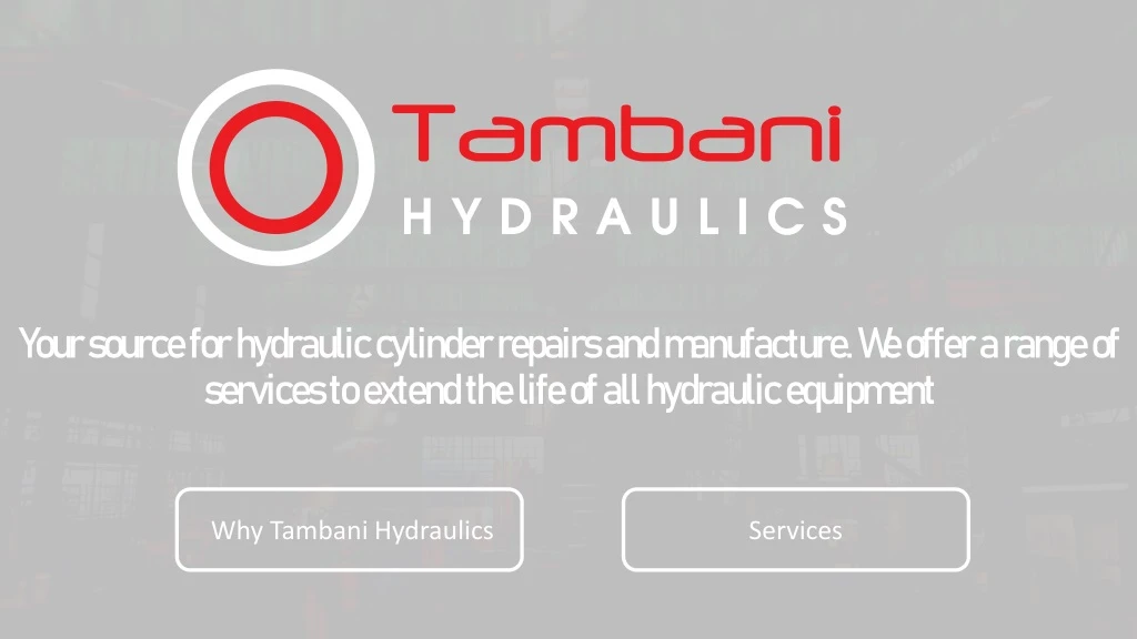 your source for hydraulic cylinder repairs