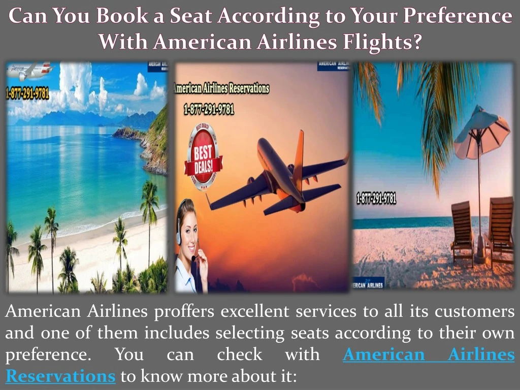 PPT Can You Book a Seat According to Your Preference with American PPT Can You Book a Seat According to Your Preference with American