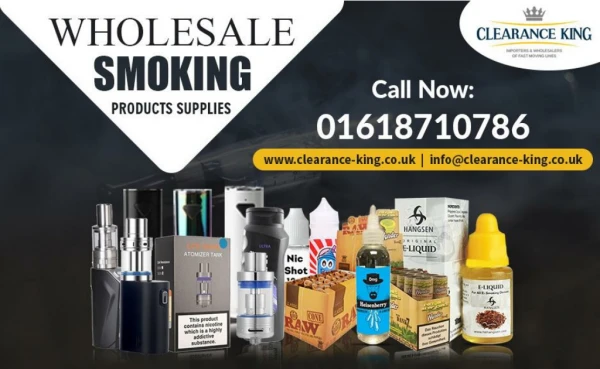 Wholesale smoking accessories in UK
