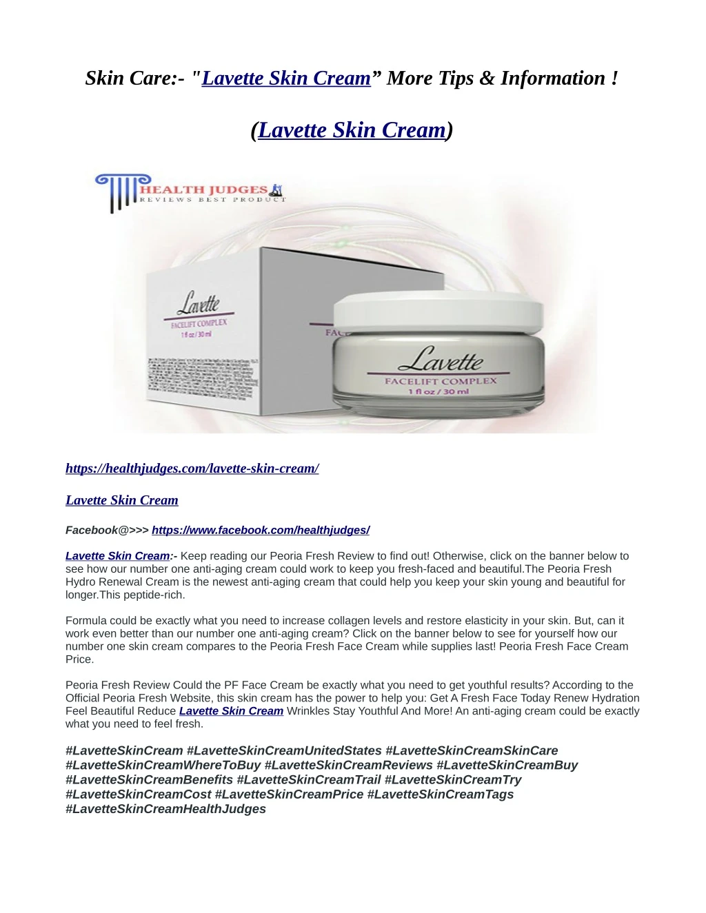 skin care lavette skin cream more tips information