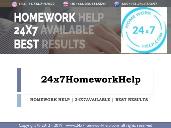 24x7homeworkhelp | Chemistry homeworkhelp