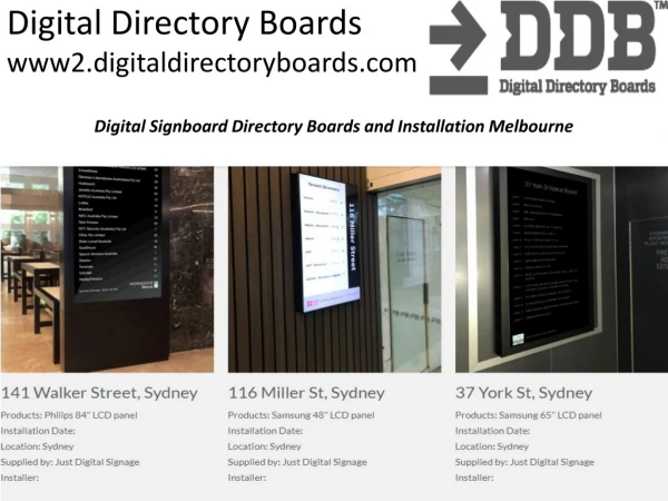 digital directory boards