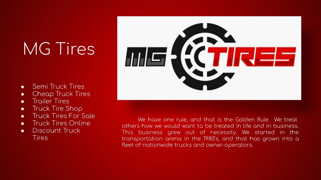 mg tires