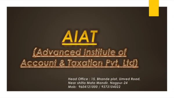 Diploma in Accounting and Taxation Training in Nagpur