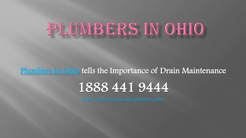 plumbers in ohio