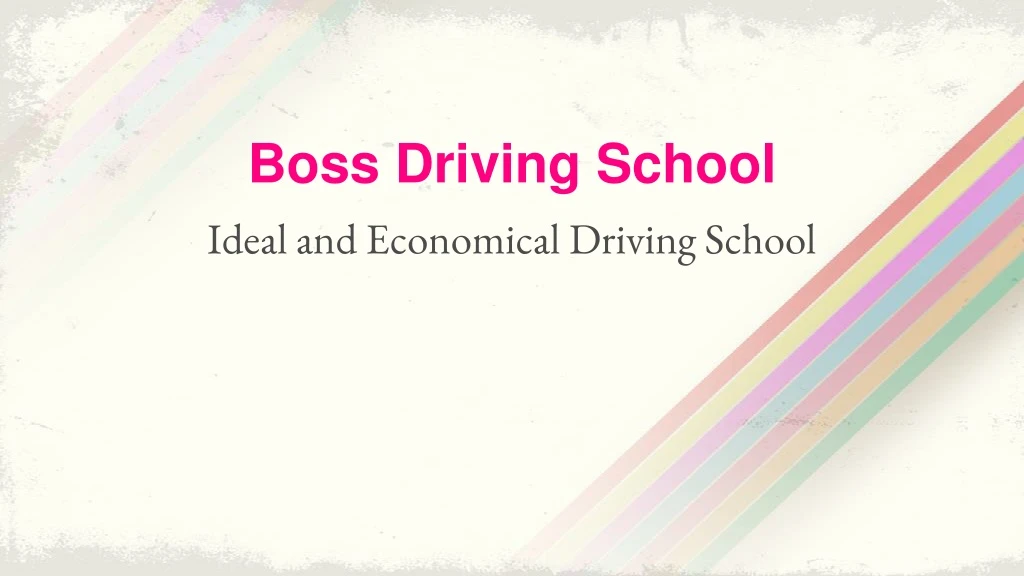 boss driving school