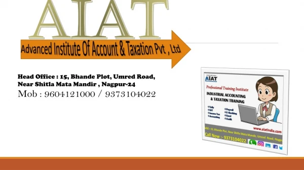 Diploma in Accounting and Taxation Training in Nagpur