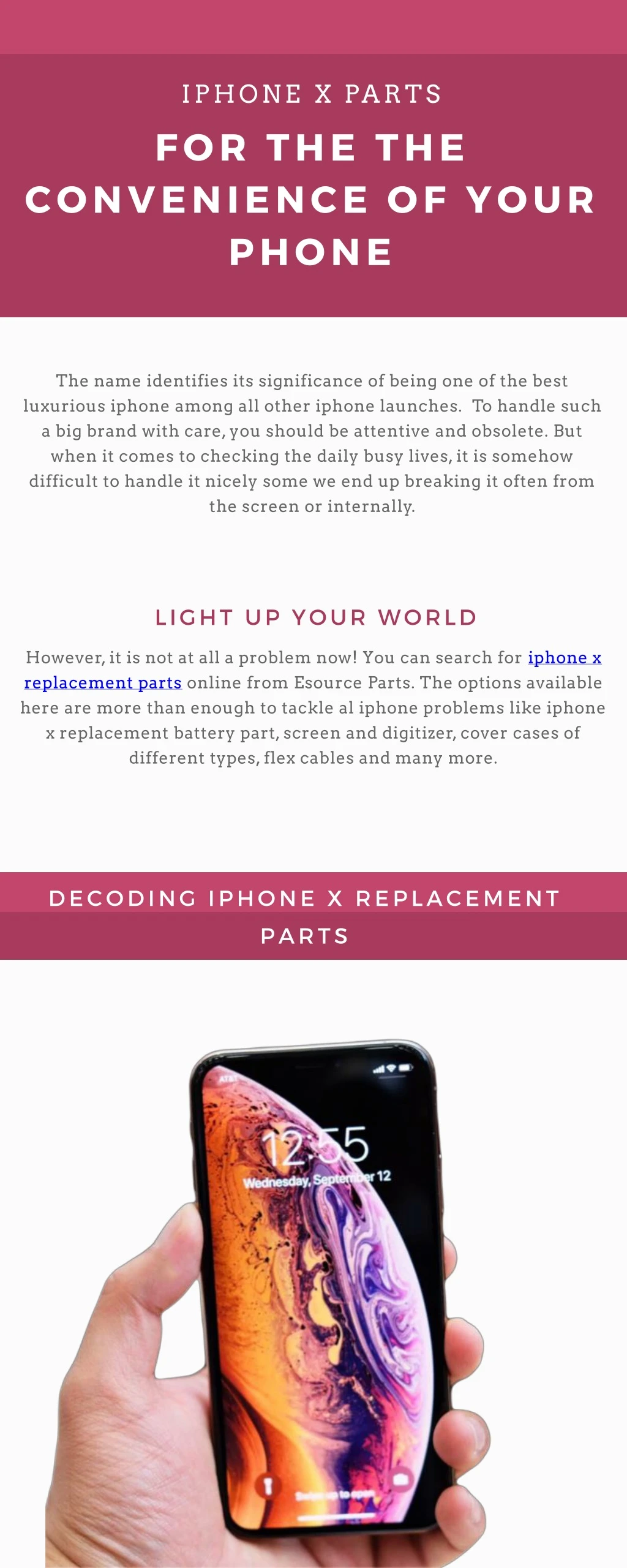 iphone x parts