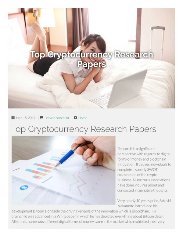 Top Cryptocurrency Research Papers