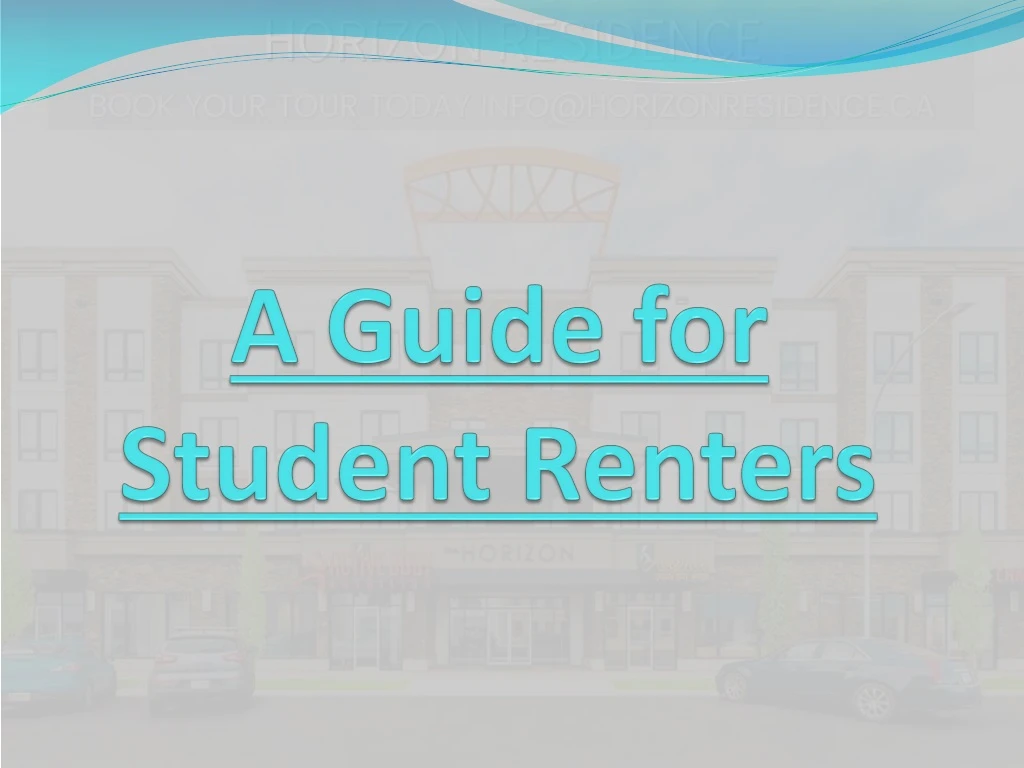 a guide for student renters