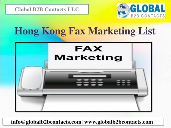 Hong Kong Fax Marketing List