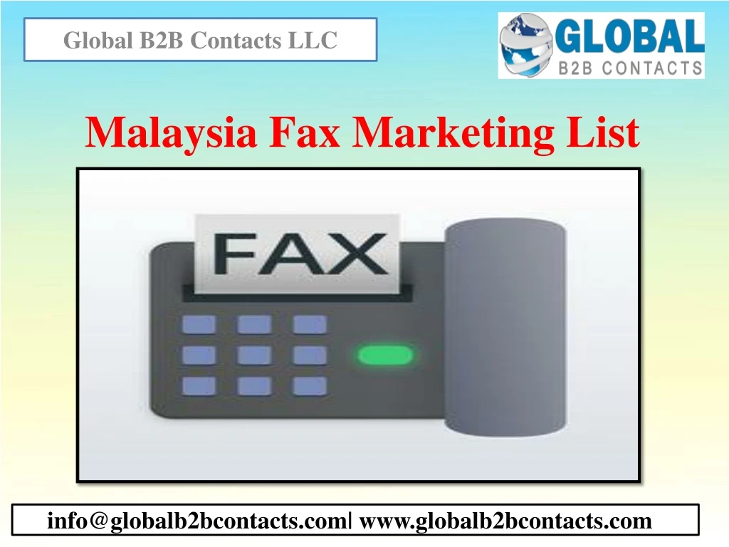 malaysia fax marketing list
