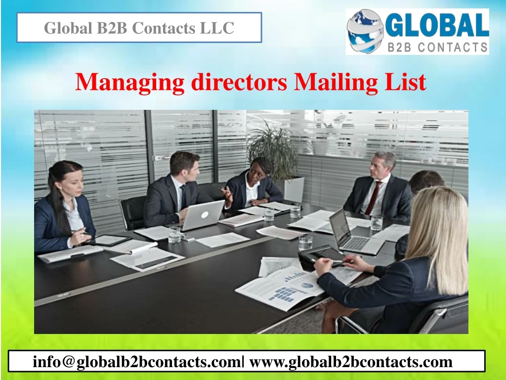 managing directors mailing list