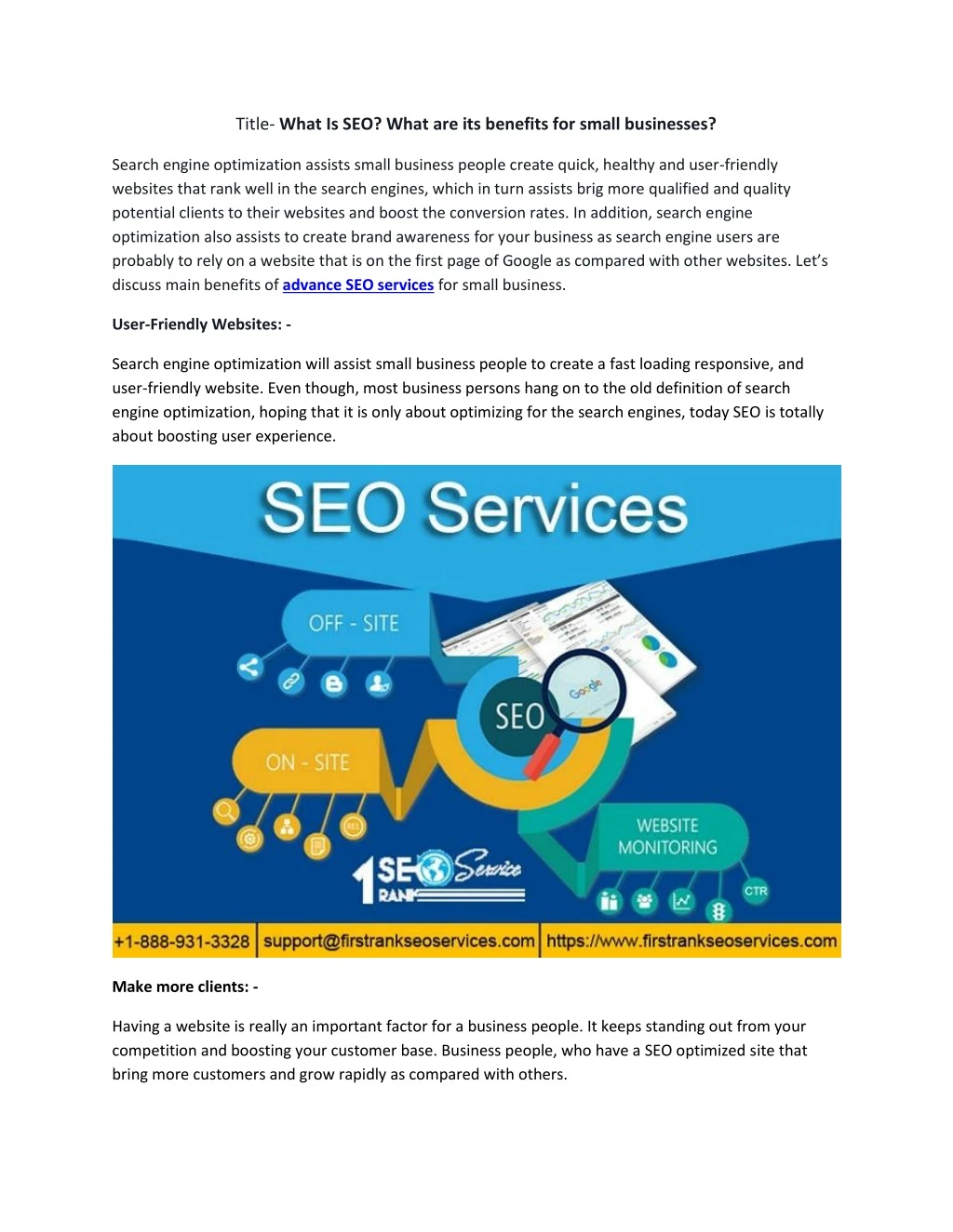title what is seo what are its benefits for small