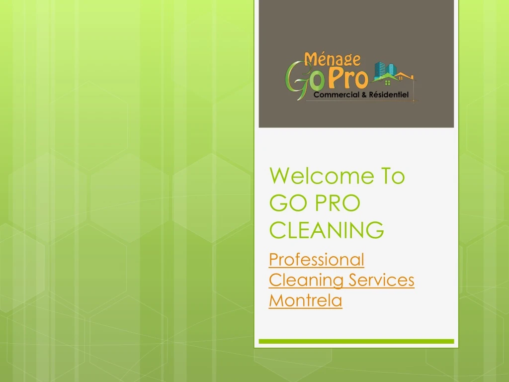 welcome to go pro cleaning