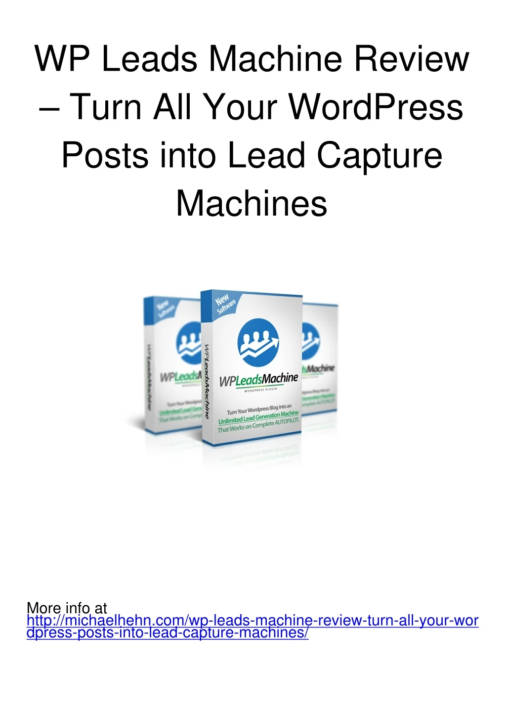 wp leads machine review turn all your wordpress