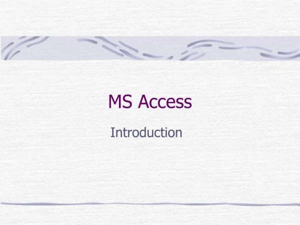 MS Access