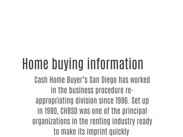 Home Buying Company