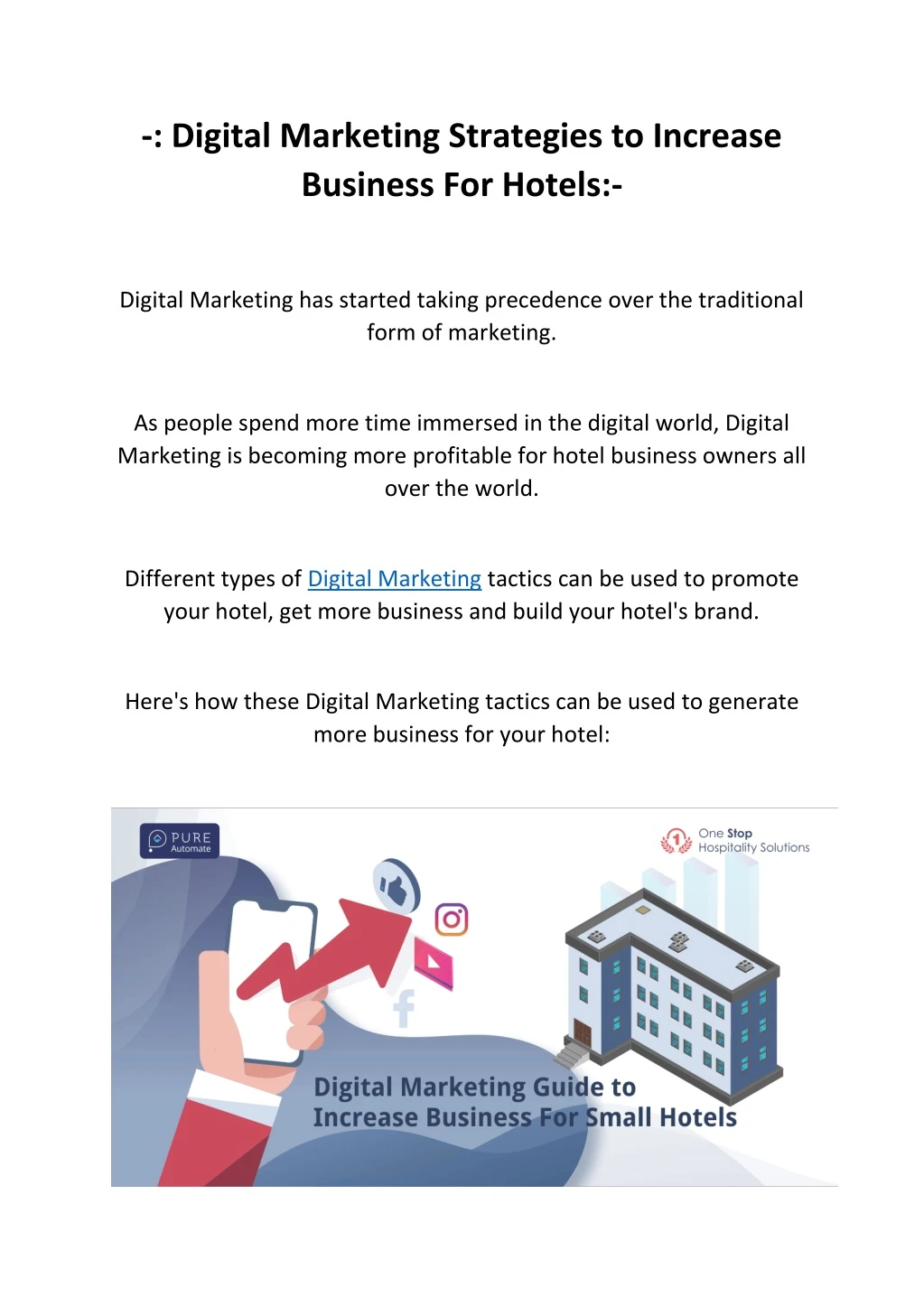 digital marketing strategies to increase business