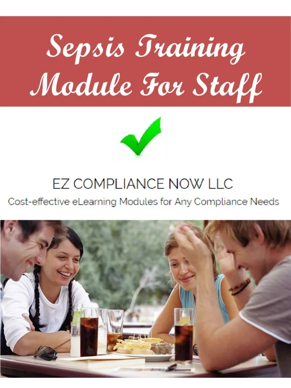 Sepsis Training Module For Staff