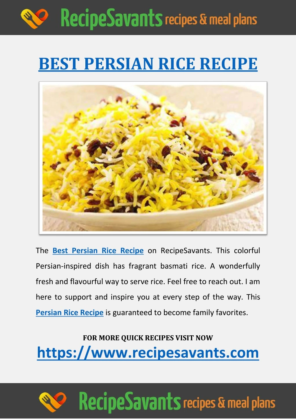 best persian rice recipe