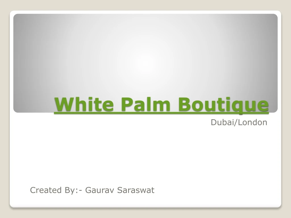 white palm boutique