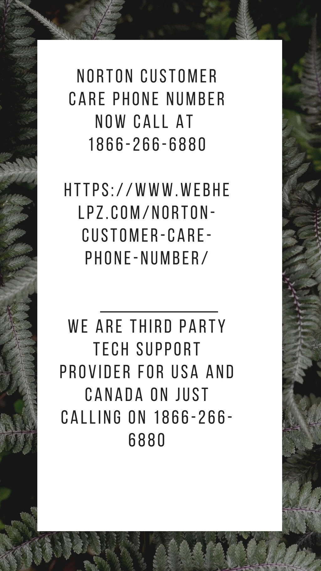 norton customer care phone number no w call