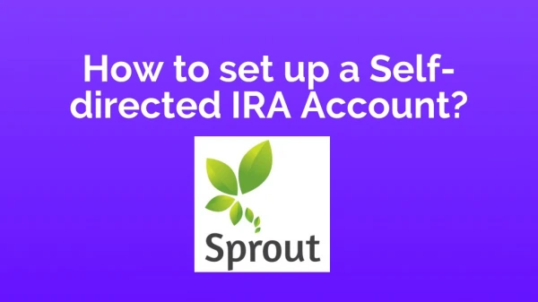 How to set up a Self-directed IRA Account?