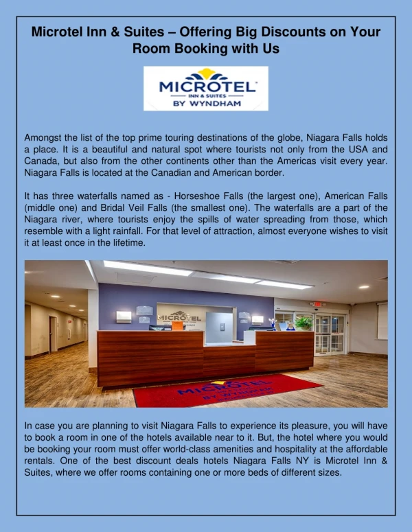 Microtel Inn & Suites – Offering Big Discounts on Your Room Booking with Us