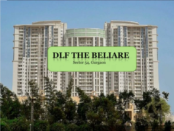 DLF Belaire - 4 BHK Apartments/ Flats on Rent in Sector 54, Gurgaon