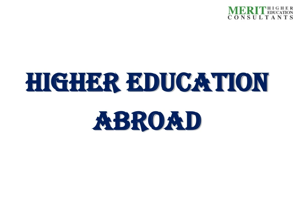 higher education abroad