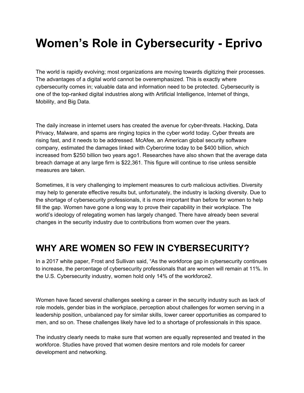 women s role in cybersecurity eprivo the world