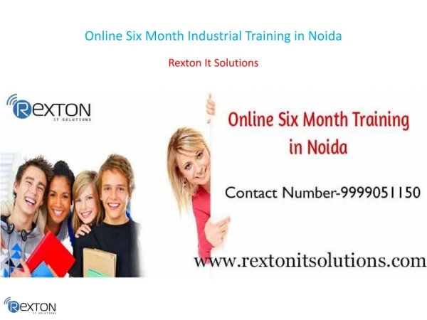 Online Six Month Industrial Training in Noida